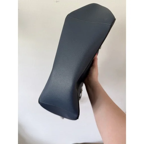 Michael Kors Jet Set Large Saffiano Leather Shoulder Bag Blue - Picture 14 of 15